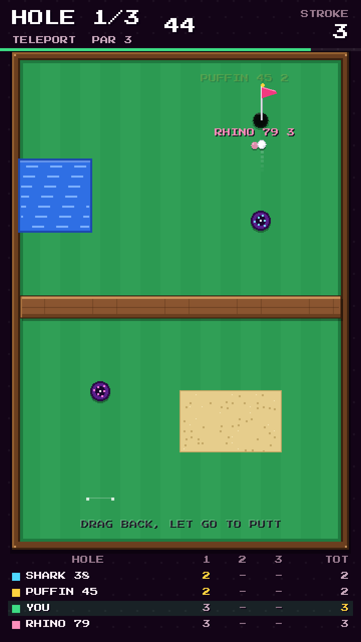PIXEL PUTT in play